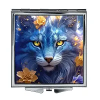 Складное зеркало квадратное Представитель семейства кошачьих ZER2-1075