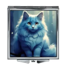 Складное зеркало квадратное Кошка ZER2-1078