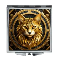 Складное зеркало квадратное Золотой кот ZER2-1079