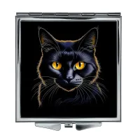 Складное зеркало квадратное Черный кот ZER2-1114