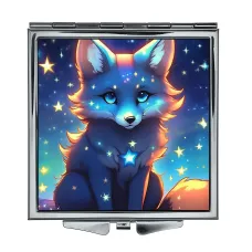 Складное зеркало квадратное Юная лиса ZER2-1119