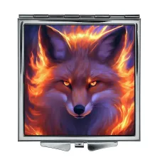 Складное зеркало квадратное Огненный лис ZER2-1131