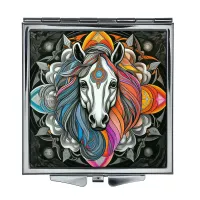 Складное зеркало квадратное Лошадь ZER2-1143