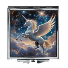 Складное зеркало квадратное Единорог ZER2-1144