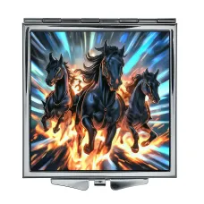 Складное зеркало квадратное Три коня ZER2-1150