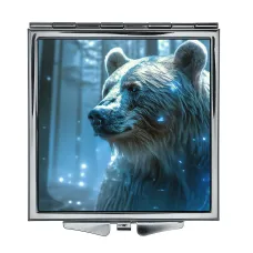 Складное зеркало квадратное Медведь ZER2-1153