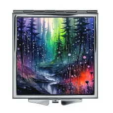 Складное зеркало квадратное Магический лес ZER2-1184