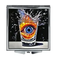 Складное зеркало квадратное Око и бокал ZER2-1187