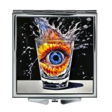 Складное зеркало квадратное Око и бокал ZER2-1187