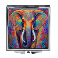 Складное зеркало квадратное Красочный слон ZER2-1205