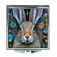 Складное зеркало квадратное Заяц ZER2-1218