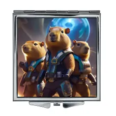 Складное зеркало квадратное Капибары сай-фай ZER2-1219