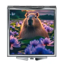 Складное зеркало квадратное Капибара ZER2-1243