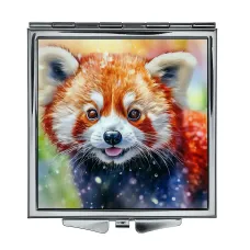 Складное зеркало квадратное Красная панда ZER2-1245