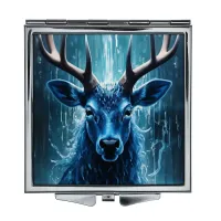 Складное зеркало квадратное Олень под дождем ZER2-1252