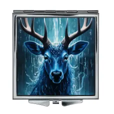 Складное зеркало квадратное Олень под дождем ZER2-1252