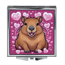 Складное зеркало квадратное Грызун любовь ZER2-1261