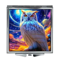 Складное зеркало квадратное Сова космос ZER2-1281