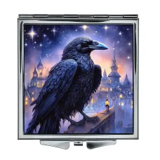 Складное зеркало квадратное Ворон ZER2-1282