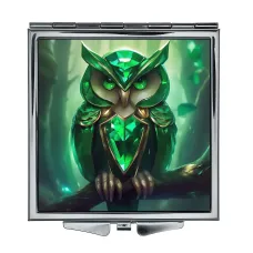 Складное зеркало квадратное Зеленая сова ZER2-1298