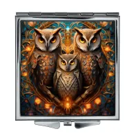 Складное зеркало квадратное Три совы ZER2-1302