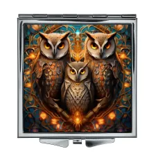 Складное зеркало квадратное Три совы ZER2-1302