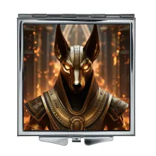 Складное зеркало квадратное Бог Анубис ZER2-1307