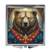 Складное зеркало квадратное Медведь ZER2-1329