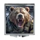 Складное зеркало квадратное Медведь милитари ZER2-1337