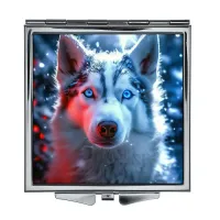 Складное зеркало квадратное Хаски ZER2-1344