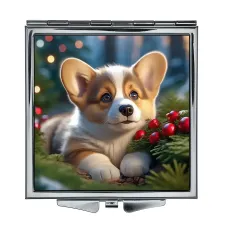 Складное зеркало квадратное Щенок ZER2-1350