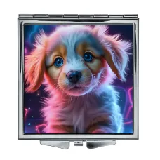 Складное зеркало квадратное Щенок ZER2-1354