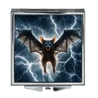 Складное зеркало квадратное Летучая мышь молния ZER2-1382