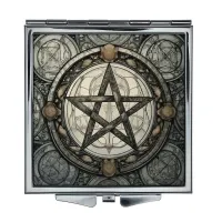 Складное зеркало квадратное Пентаграмма изображение ZER2-1405