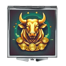 Складное зеркало квадратное Золотой бык ZER2-1406