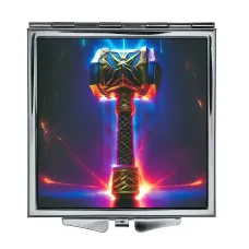 Складное зеркало квадратное Мьельнир молот Тора ZER2-1410