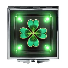 Складное зеркало квадратное Клевер удачи ZER2-1413