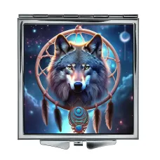 Складное зеркало квадратное Волк ловец снова ZER2-1421