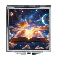 Складное зеркало квадратное Волшебная книга ZER2-1434