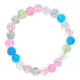 Браслет со стеклянными бусинами, 8мм, разноцветный BJBS-192-5
