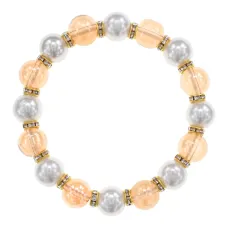 Браслет из искусственного жемчуга и стекла, 10мм BJBS-395
