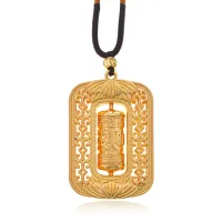 Кулон Молитвенный барабан на шнурке, 5х3,5см BJK436-03