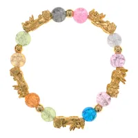 Браслет Пи Щу со стеклянными бусинами BS785