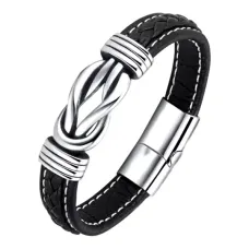 Кожаный браслет, 21см BS791