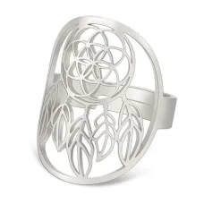 Безразмерное кольцо Ловец снов, 25мм KL535