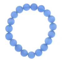 Браслет из камня Кошачий глаз, 10мм, цвет голубой BJBS-392-01