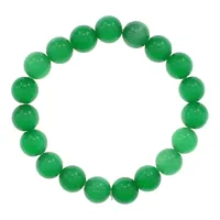 Браслет из камня Кошачий глаз, 10мм, цвет зеленый BJBS-392-04