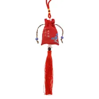 Мешочек с кисточкой, 35см, цвет красный MESH009-01