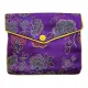 Мешочек на кнопке и молнии, 10х12см, цвет фиолетовый MS072-02