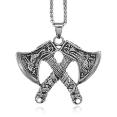 Амулет Два топора на цепочке, 3,5х5см AC226